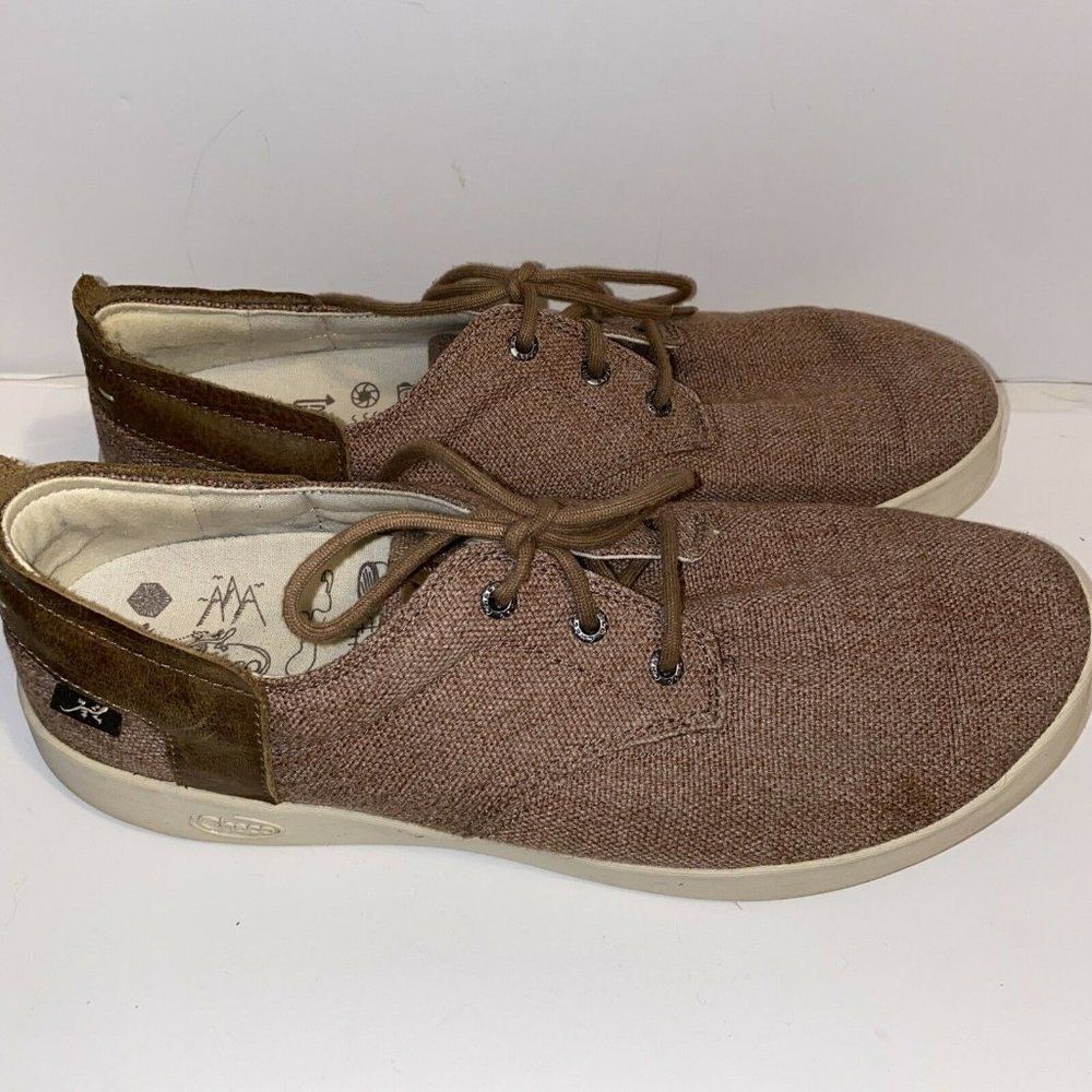 CHACO Davis Lace Up Shoe Tweed Brown Men's size 10